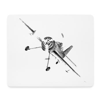 plane - Tapis de souris (format paysage) - blanc - Devant
