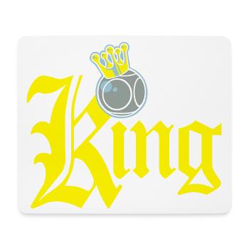 König Petanque Tippfehler - Mousepad (Querformat) - Weiß - Vorne