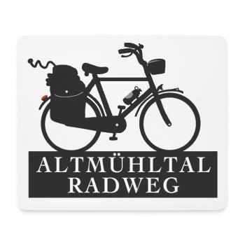 Altmühltal Radweg - Mousepad (Querformat) - Weiß - Vorne