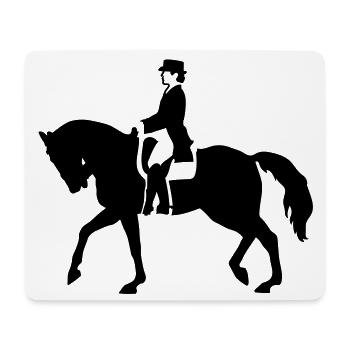 Reitsport - Mousepad (Querformat) - Weiß - Vorne