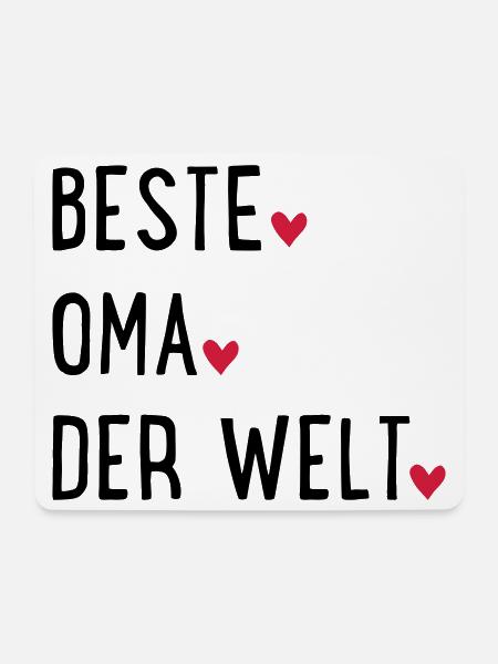 Beste Oma - Mousepad (Querformat) - Weiß