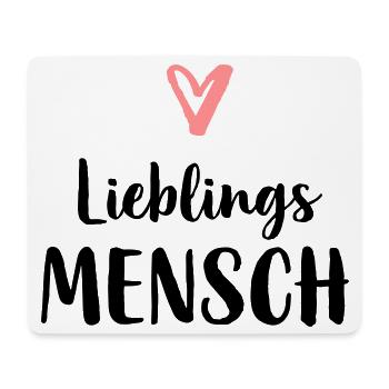 Lieblings Mensch Herz Geschenk Vatertag Geburtstag - Mousepad (Querformat) - Weiß - Vorne