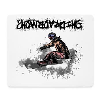 Snowboarding - Mousepad (Querformat) - Weiß - Vorne