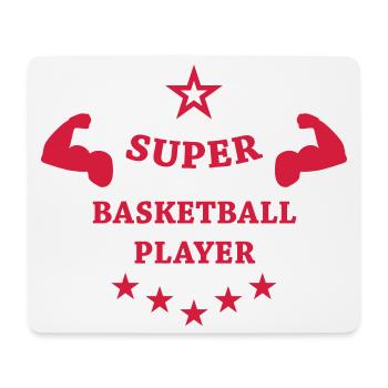 Basketball - Basket Ball - Game - Sport - Player - Mousepad (Querformat) - Weiß - Vorne