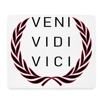 Veni Vidi Vici - Tapis de souris (format paysage) - blanc - Devant