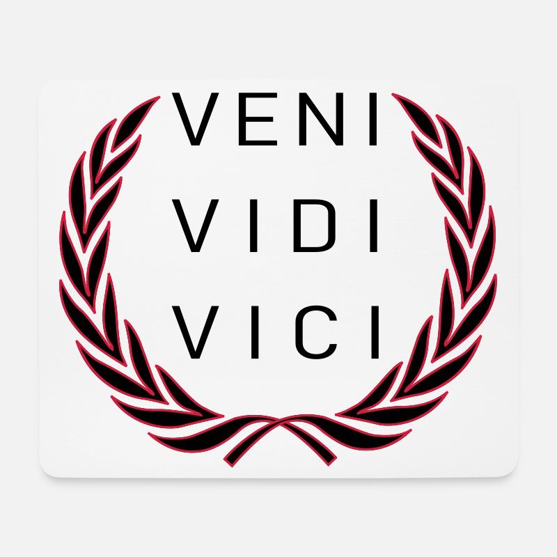 Veni Vidi Vici - Mousepad (Querformat) - Weiß