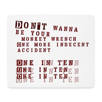 monkey wrench - foo fighters - Mouse Pad (horizontal) - white - Front