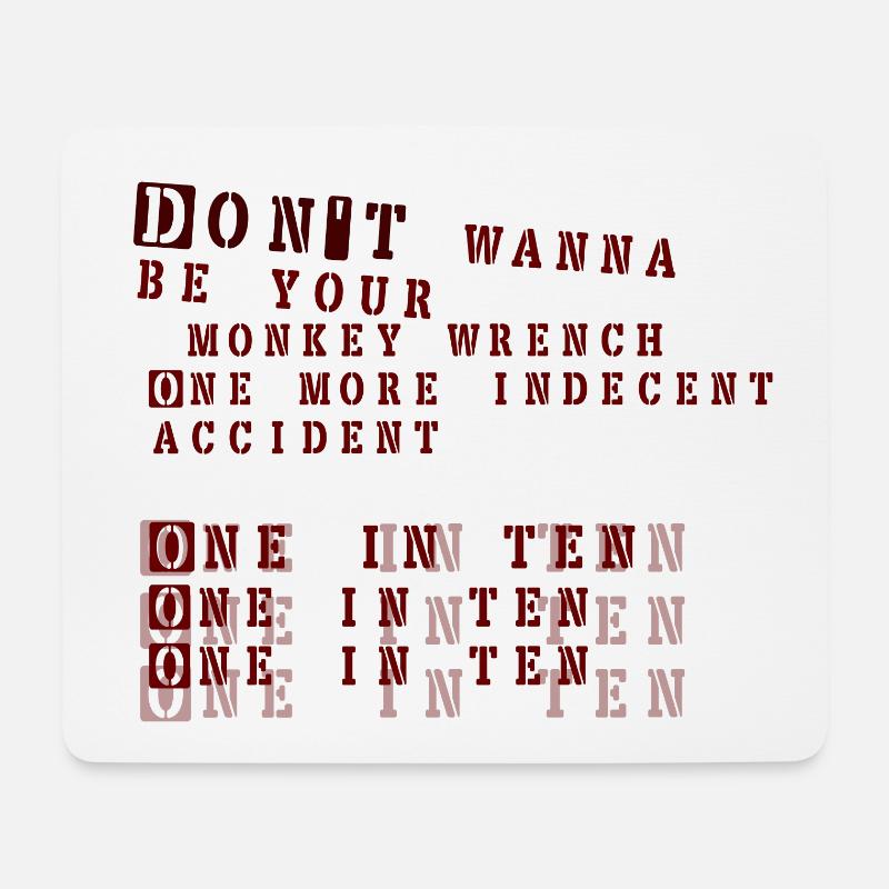 Monkey Wrench - Foo Fighters - Mousepad (Querformat) - Weiß