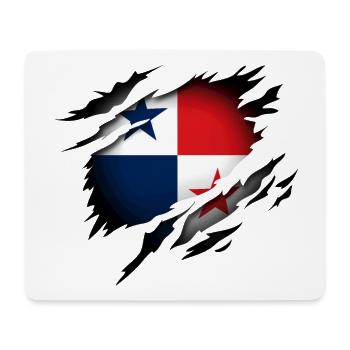 Panama im Herzen - Mousepad (Querformat) - Weiß - Vorne