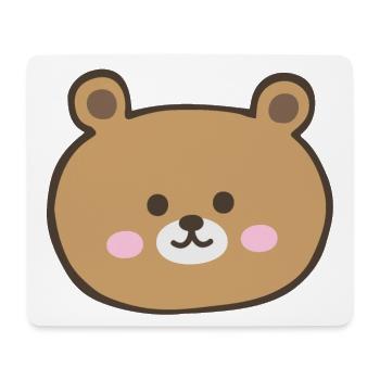 Bear Face - Mouse Pad (horizontal) - white - Front