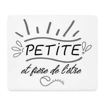 petite et fière de l'être - Tapis de souris (format paysage) - blanc - Devant