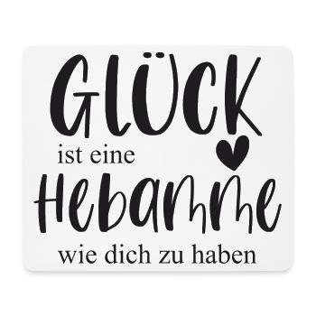 Hebamme Geschenk Danke - Mousepad (Querformat) - Weiß - Vorne
