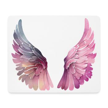 Pastel Watercolor Wings for Women - Mouse Pad (horizontal) - white - Front