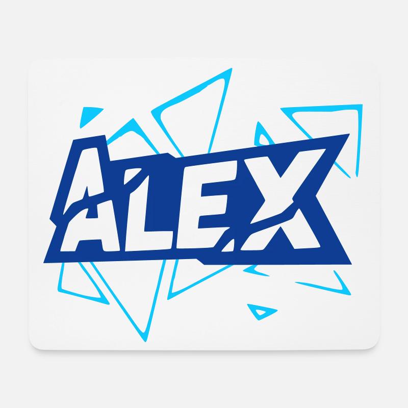 Alex - Mousepad (Querformat) - Weiß