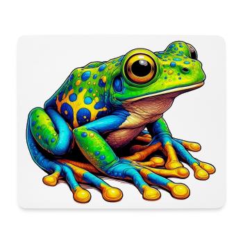 Frosch - Mousepad (Querformat) - Weiß - Vorne