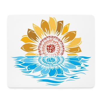 Tournesol, Mer, Coucher De Soleil, Fleurs, L’Eau - Tapis de souris (format paysage) - blanc - Devant