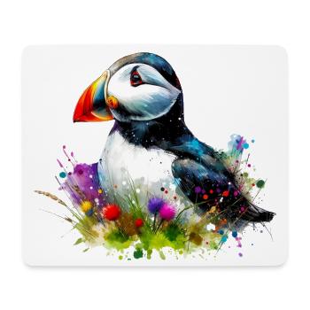 Puffin - Mouse Pad (horizontal) - white - Front