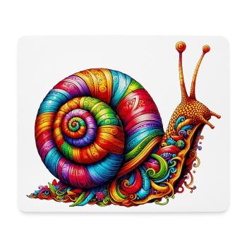 Schnecke - Mousepad (Querformat) - Weiß - Vorne