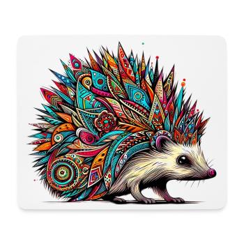 Hérisson - Tapis de souris (format paysage) - blanc - Devant