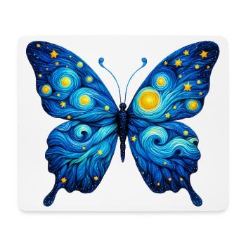 Butterfly - Mouse Pad (horizontal) - white - Front