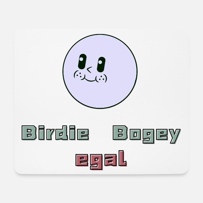 Birdie, Bogey, egal - Mousepad (Querformat) - Weiß