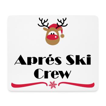 Après-ski - Tapis de souris (format paysage) - blanc - Devant