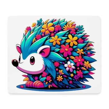 Igel - Mousepad (Querformat) - Weiß - Vorne