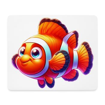 Clownfisch - Mousepad (Querformat) - Weiß - Vorne