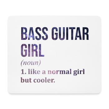 guitare basse - Tapis de souris (format paysage) - blanc - Devant