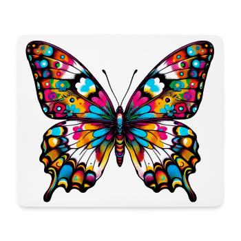 Papillon - Tapis de souris (format paysage) - blanc - Devant