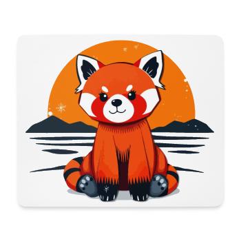 Charming Red Panda - Mouse Pad (horizontal) - white - Front