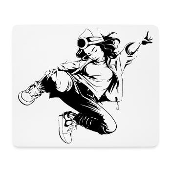 Breakdancer - Mouse Pad (horizontal) - white - Front