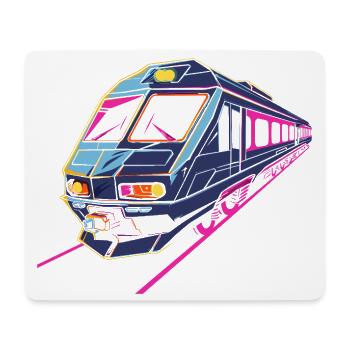 Train Retro - Mouse Pad (horizontal) - white - Front