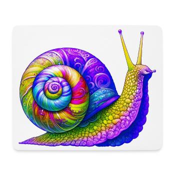 Schnecke - Mousepad (Querformat) - Weiß - Vorne