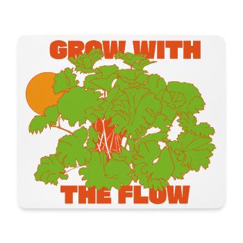 Grow with the Flow Statement - Mousepad (Querformat) - Weiß - Vorne