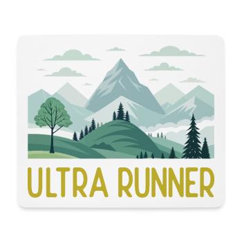 Ultra-Läufer - Mousepad (Querformat) - Weiß - Vorne