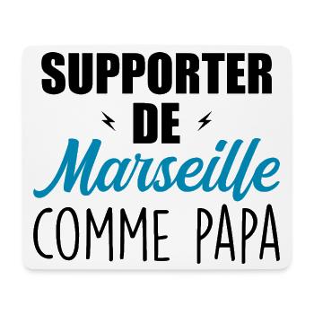 Enfant Humour Marseillais Supporter de Marseille - Tapis de souris (format paysage) - blanc - Devant