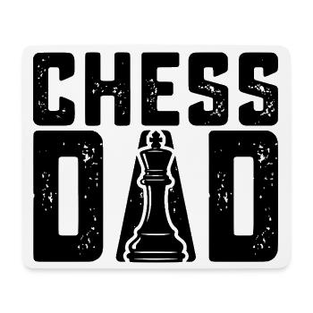 Chess Dad Funny Chess Player Father - Mouse Pad (horizontal) - white - Front