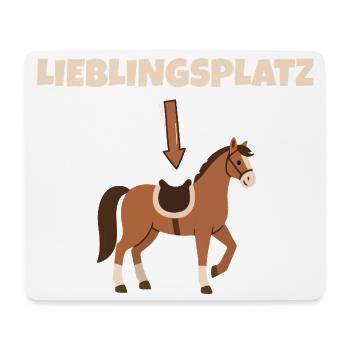 Riding, horse, favorite place, equestrian sport, rider - Mouse Pad (horizontal) - white - Front