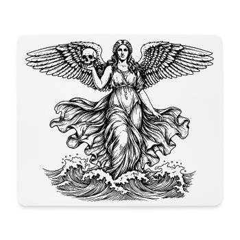 Greek goddess Aphrodite at the sea with the skull  - Mouse Pad (horizontal) - white - Front