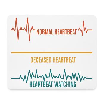 Heartbeat Variations Pressure - Mouse Pad (horizontal) - white - Front