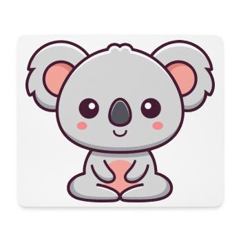 Süßer Kawaii Kleiner Koala - Mousepad (Querformat) - Weiß - Vorne