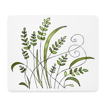 Blumen - Mousepad (Querformat) - Weiß - Vorne