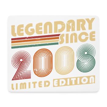 Legendary Since 2008 Vintage Vintage Birthday - Mouse Pad (horizontal) - white - Front