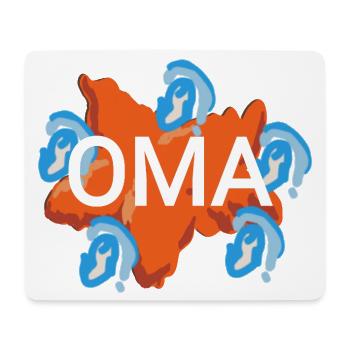 Grand-mère - Tapis de souris (format paysage) - blanc - Devant