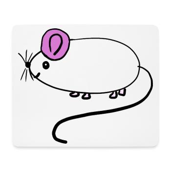 Bébé des rats rats rats rongeurs - Tapis de souris (format paysage) - blanc - Devant