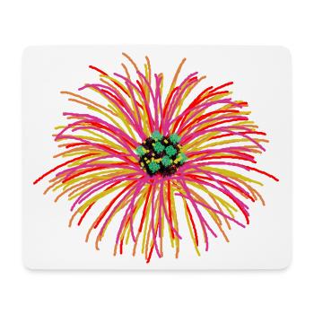 Blume Blumen Garten Flora Natur  - Mousepad (Querformat) - Weiß - Vorne
