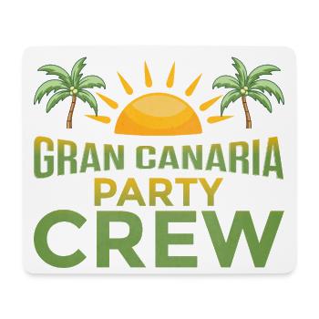Équipe de la fête de Gran Canaria - Tapis de souris (format paysage) - blanc - Devant