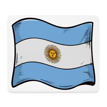 Art du drapeau solaire argentin - Tapis de souris (format paysage) - blanc - Devant