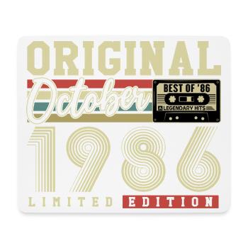 Original October 1986 – 40th Birthday Retro - Mouse Pad (horizontal) - white - Front
